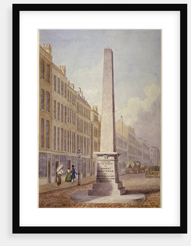 Monument at the junction of Farringdon Street and Fleet Street, City of London by James Elmes
