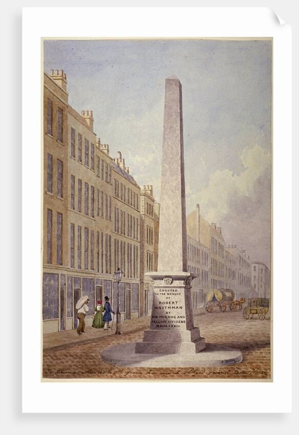 Monument at the junction of Farringdon Street and Fleet Street, City of London by James Elmes