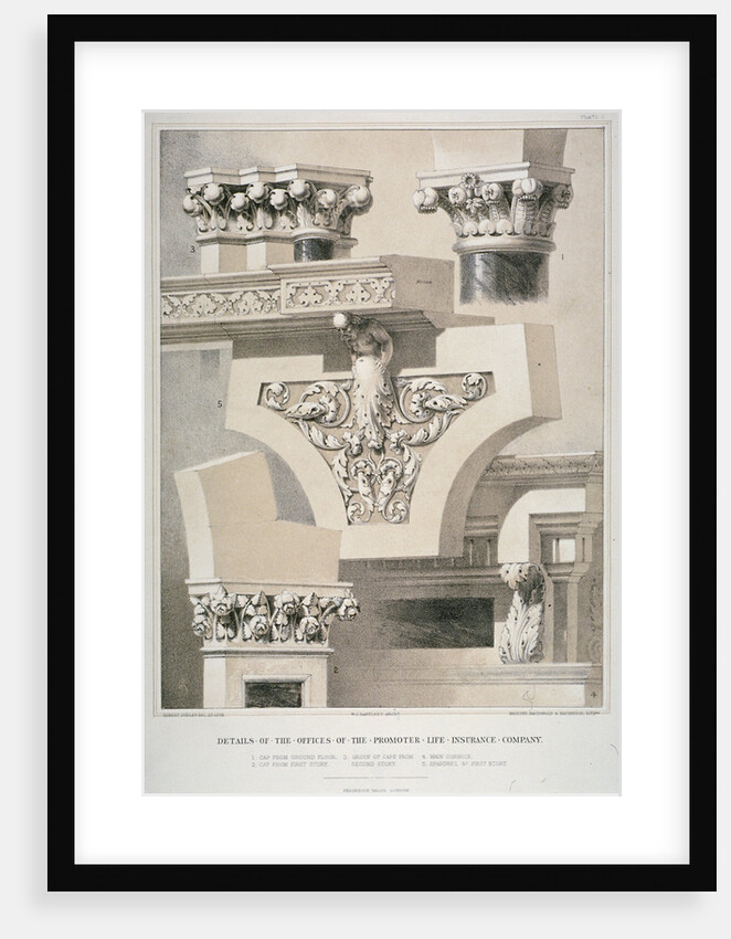 Architectural details, Fleet Street, City of London by Robert Dudley