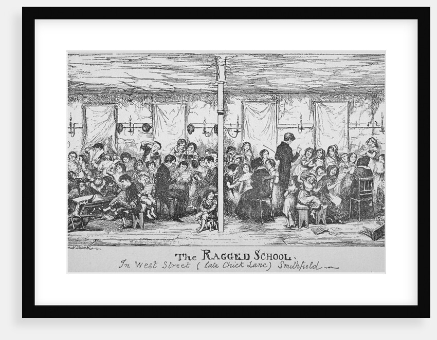 Field Lane Ragged School, Smithfield, City of London by George Cruikshank