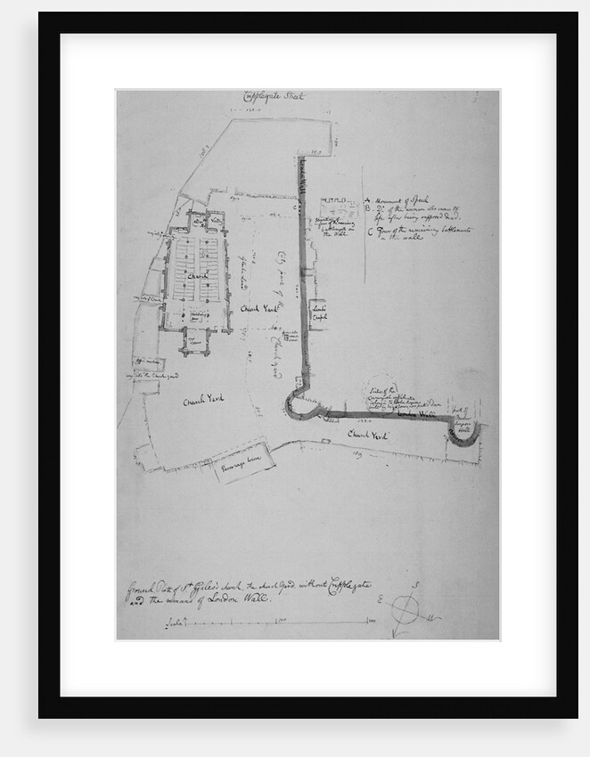 Church of St Giles without Cripplegate, City of London by John Carter