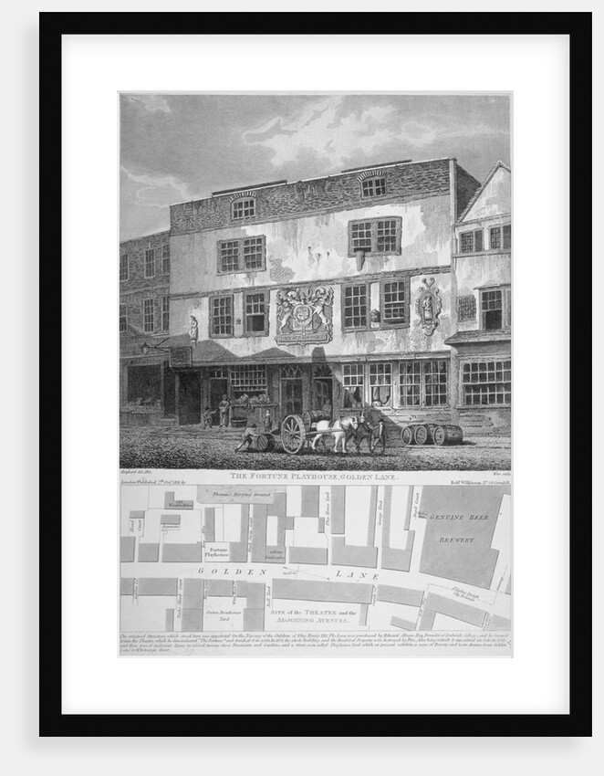 The Fortune Theatre, Golden Lane, City of London by William Wise