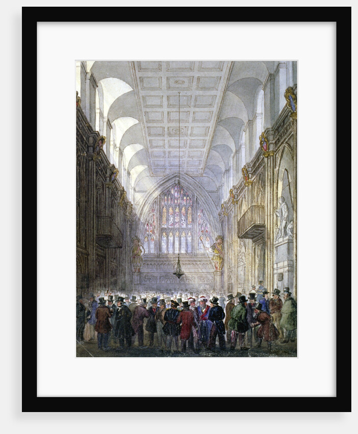Interior of the Guildhall, City of London by C Matthews