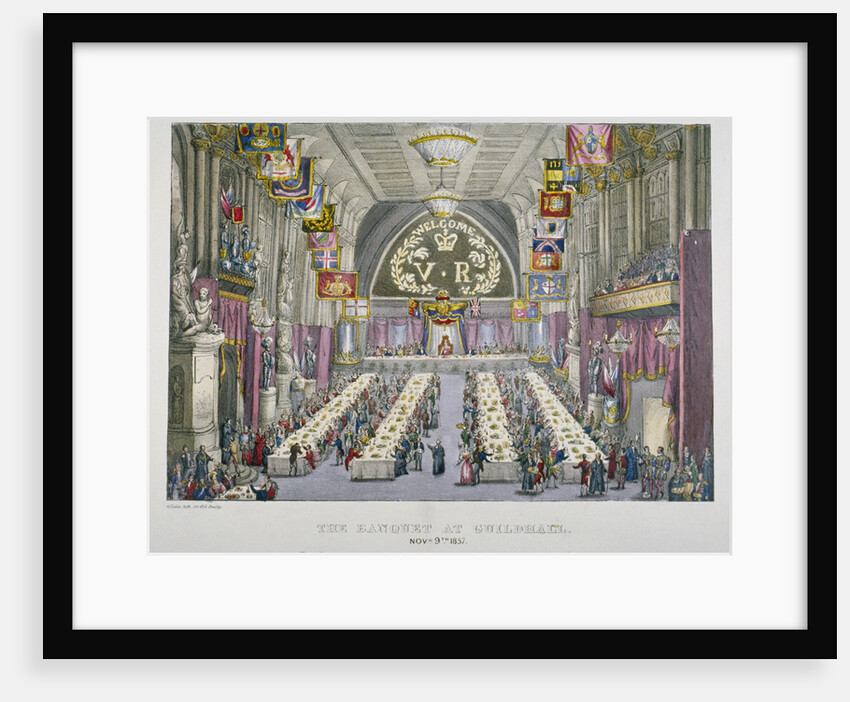 Banquet in the Guildhall in honour of Queen Victoria, City of London by Anonymous