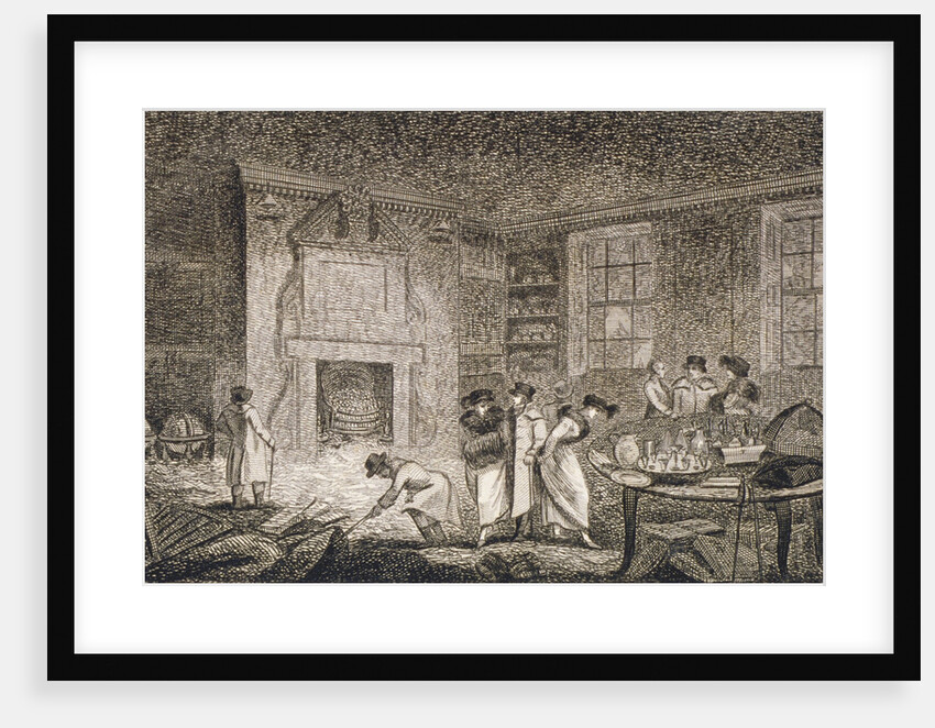 Interior view of the premises of Nathaniel Bentley, Leadenhall Street, City of London by Anonymous