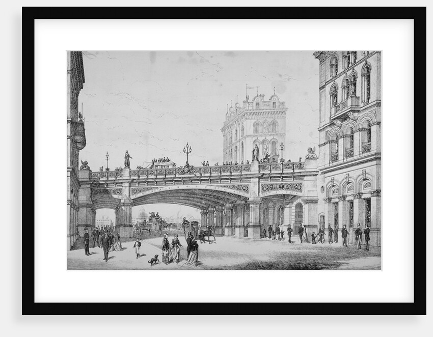 Farringdon Street and Holborn Viaduct, City of London by Anonymous