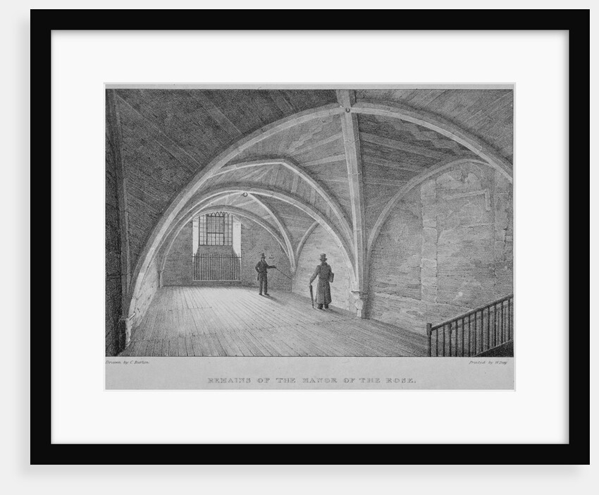 Remains of the Manor of the Rose, Laurence Pountney Hill, City of London by William Day