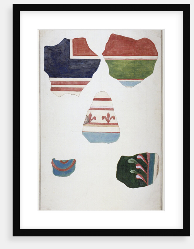 Fragments of Roman stucco, found in Lombard Street, City of London, in 1785 by Anonymous