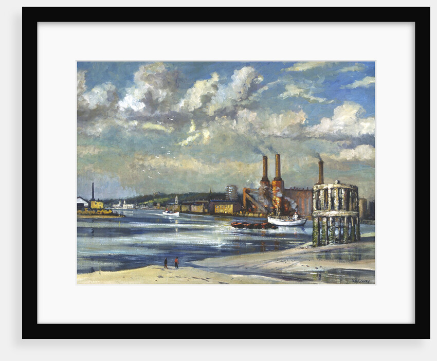 Low tide, Deptford by RCD Lowry