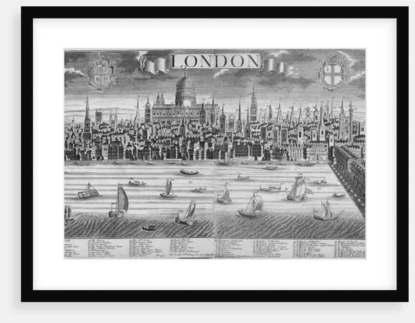 The City of London and the River Thames by Anonymous