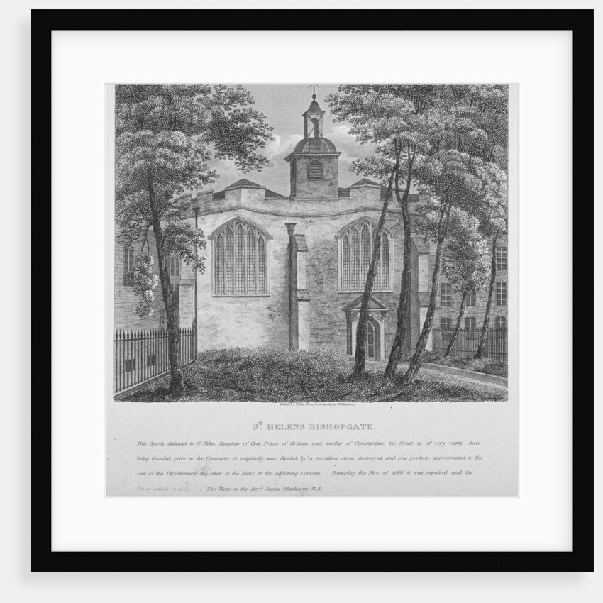 Church of St Helen, Bishopsgate, City of London by White