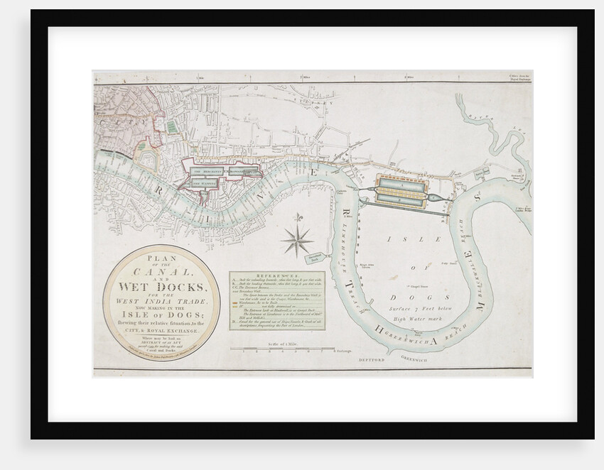 Proposed canals and docks, London by Anonymous