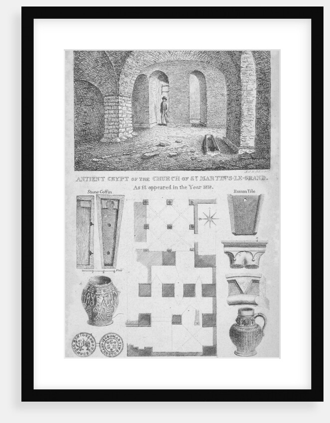 Interior view of the remains of the Church of St Martin's le Grand, City of London by AJK
