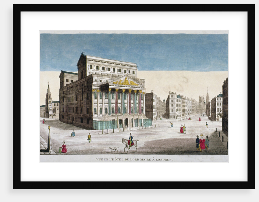 View of Mansion House, Cornhill and Lombard Street, City of London by Anonymous