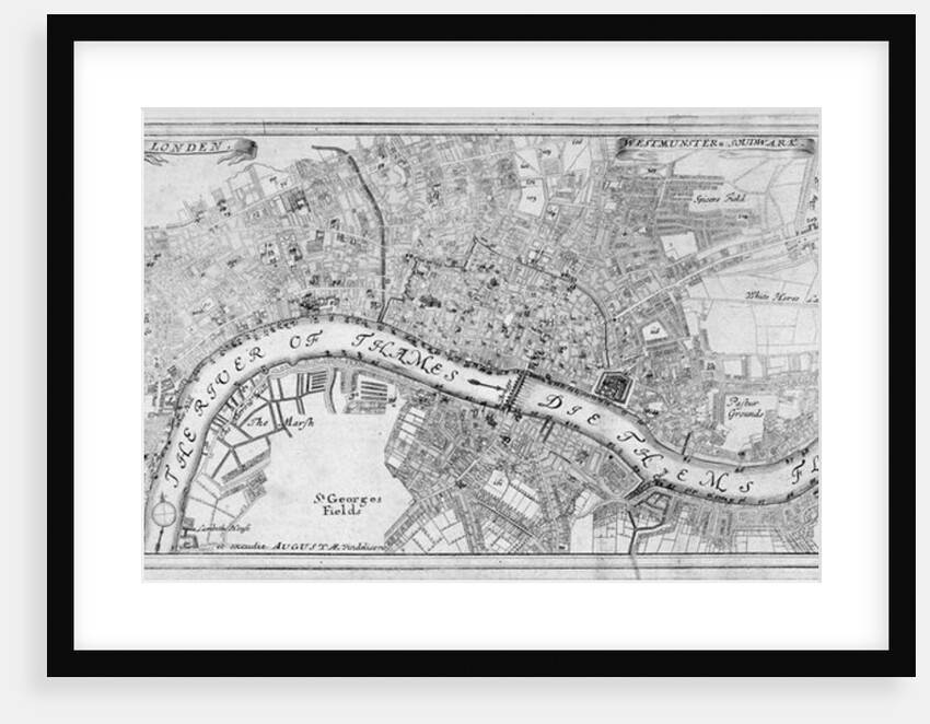 Map of London by Augustae Vindelicorum