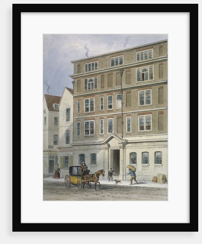 Residence of Titus Oates, Oat Lane, City of London by Thomas Hosmer Shepherd