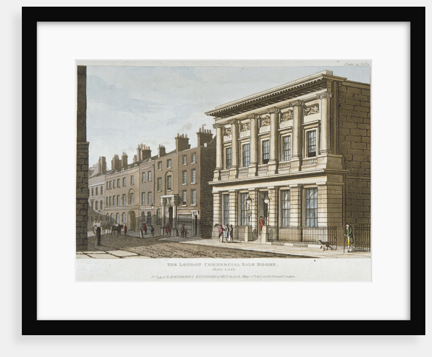 The London Commercial Sale Rooms and Mincing Lane, City of London by Anonymous