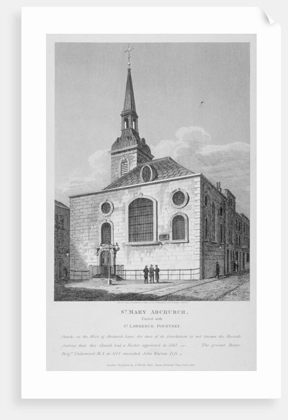 Church of St Mary Abchurch, City of London by Joseph Skelton