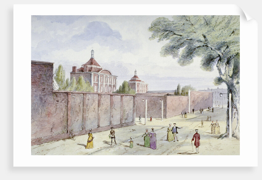 Old Bethlehem Hospital, Moorfields, City of London by Anonymous