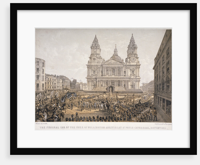 Funeral of the Duke of Wellington, St Paul's Cathedral, City of London, 18 November by Day & Son