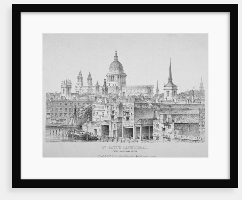 St Paul's Cathedral from Southwark Bridge, City of London by Anonymous