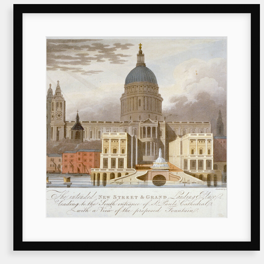 Proposed riverfront access to St Paul's Cathedral, City of London by GS Tregear
