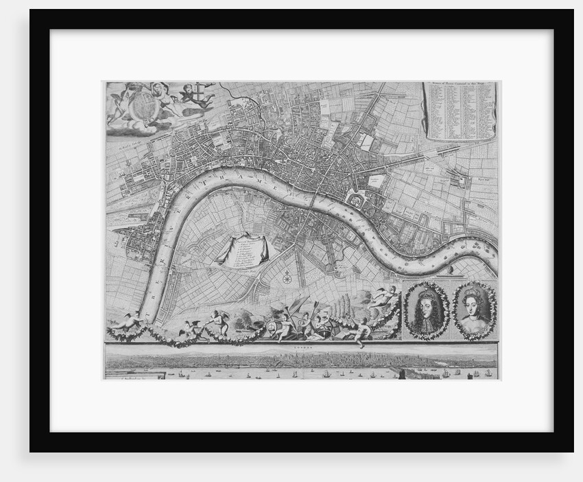 Map of London by Johannes de Ram