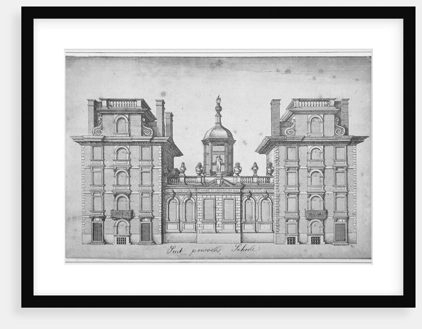 Elevation of St Paul's School, City of London by Anonymous