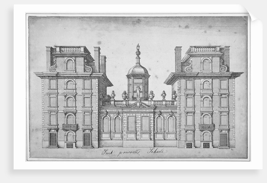 Elevation of St Paul's School, City of London by Anonymous