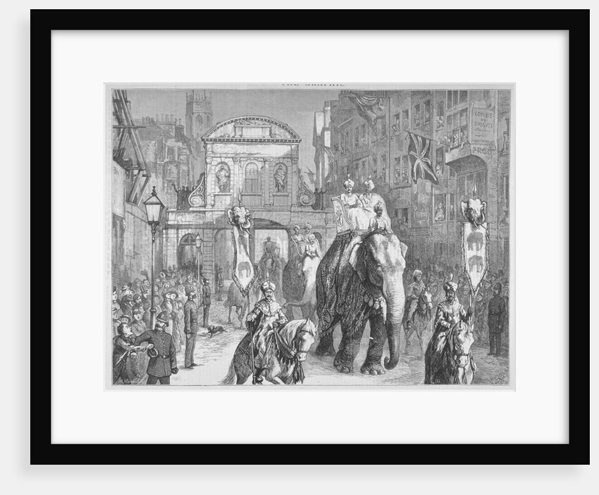 View of Temple Bar during the Lord Mayor's Day, City of London by Anonymous