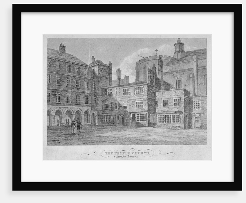 View of Temple Church from the cloisters, City of London by John Greig
