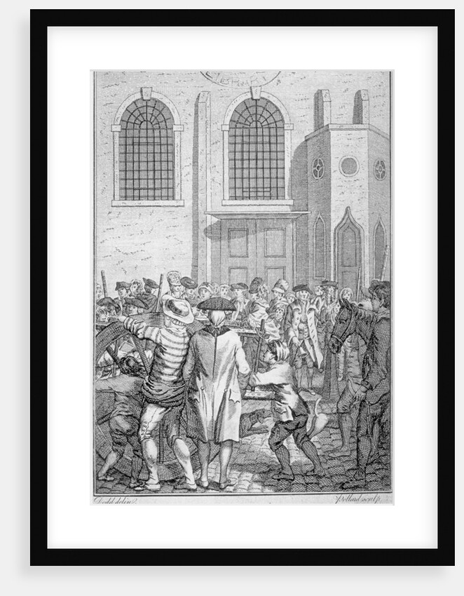 Bell Man at St Sepulchre Church, City of London by James Pollard