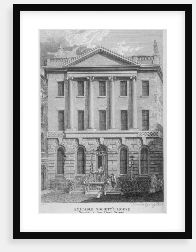 Amicable Society for a Perpetual Assurance Office, Serjeants' Inn, Fleet Street, London by Samuel Rawle