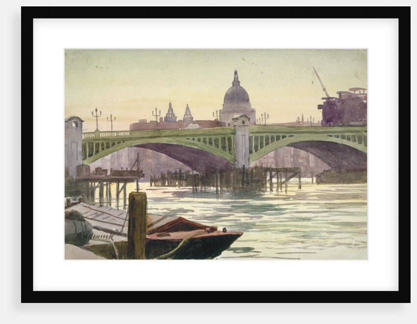Southwark Bridge, London by Samuel Harry Hancock