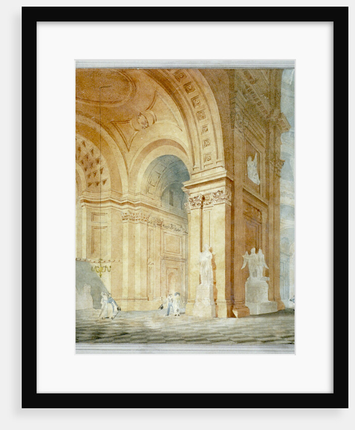 Interior of St Paul's Cathedral, City of London by Anonymous