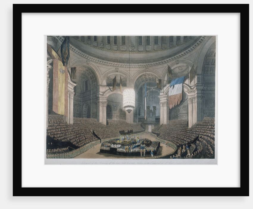 The ceremony of Lord Nelson's burial at St Paul's Cathedral, City of London by FC Lewis