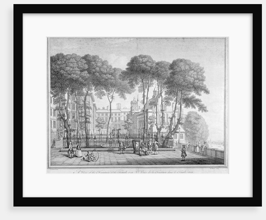 View of Fountain Court, Middle Temple, City of London by Henry Fletcher