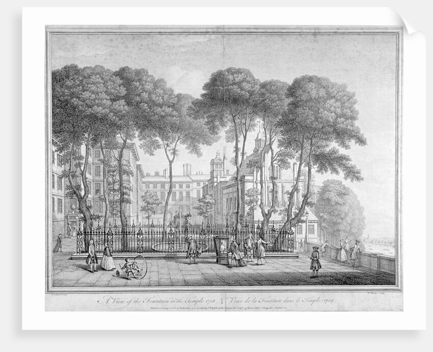 View of Fountain Court, Middle Temple, City of London by Henry Fletcher