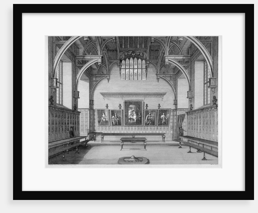 Interior of Middle Temple Hall, City of London by James Peller Malcolm