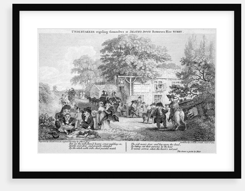 Undertakers regaling themselves at Death's Door, Battersea, London by Samuel Rawle