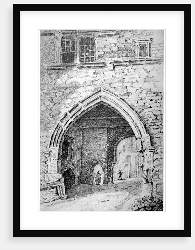 View of King John's Gate in the Abbey of St Saviour, Bermondsey, London by George Shepherd