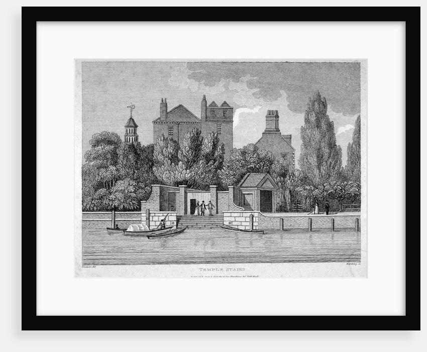 Temple Stairs, Middle Temple Lane, City of London by E Harding
