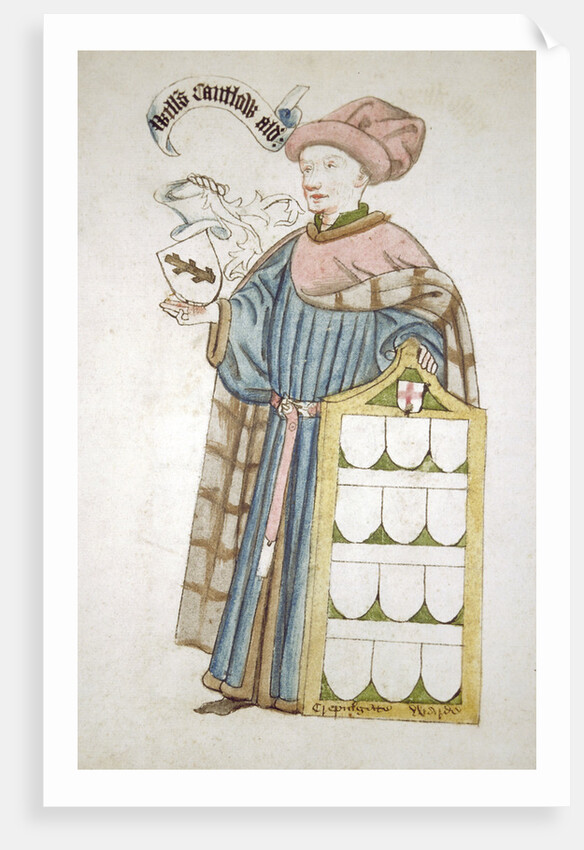 William Cantelowe, Sheriff of London 1448-1449, in aldermanic robes by Roger Leigh