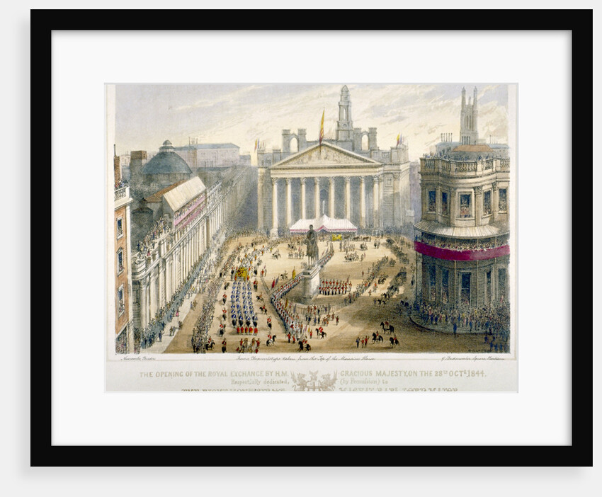 Opening of the Royal Exchange, City of London by Newcombe