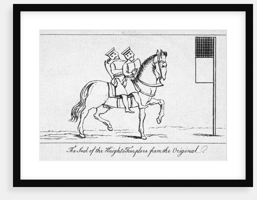 Copy of the seal of the order of the Knights Templar, Temple Church, City of London by Anonymous