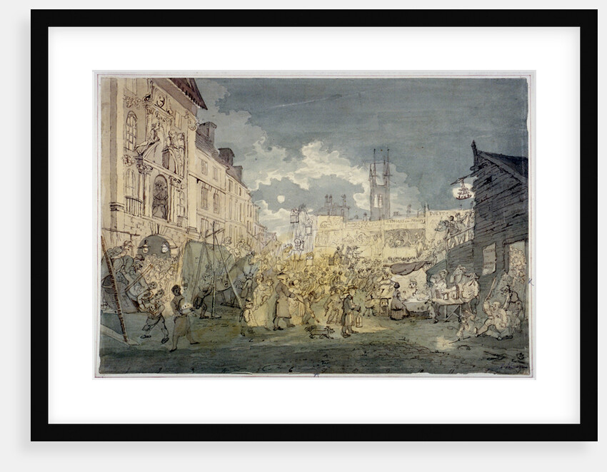 Bartholomew Fair, West Smithfield, City of London by John Nixon