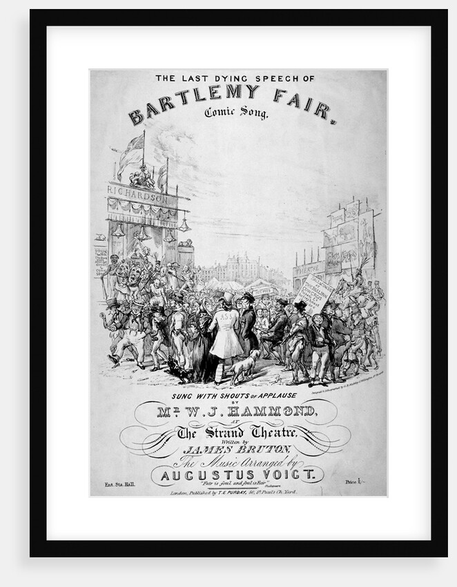 The last dying speech of Bartlemy Fair by GE Madeley