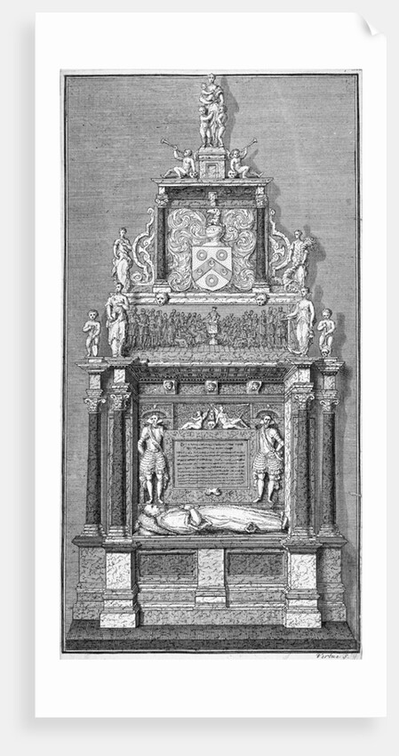 Memorial to Thomas Sutton in the chapel of Charterhouse, Finsbury, London by Anonymous