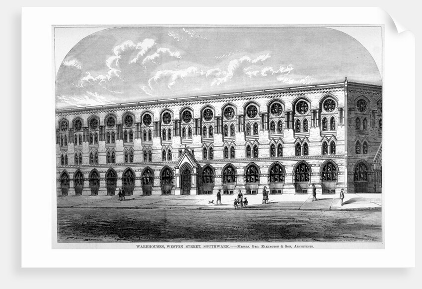 Barrow and Brother's leather Warehouse in Weston Street, Bermondsey, London by Anonymous