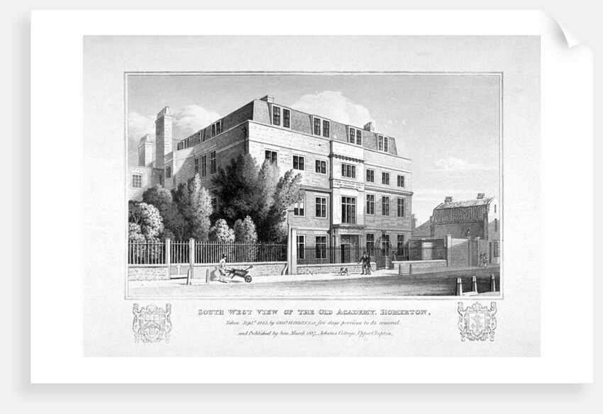 South-west view of the King's Head Academy, Homerton, Hackney, London by Anonymous